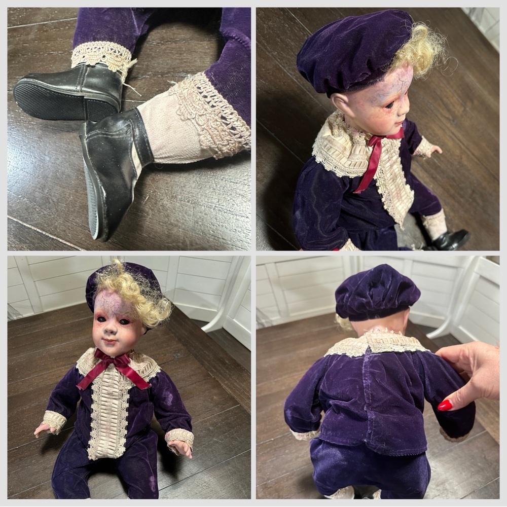 Spooky Haunted Creepy Halloween Boy Doll - Picture 7 of 7